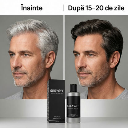 GreyOFF - Mai puțin păr gri. Fără vopsea. Calea naturală.